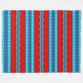 Zuidwest River Canyon Red en Turquoise Large Fleece Deken (Voorkant (Horizontaal))