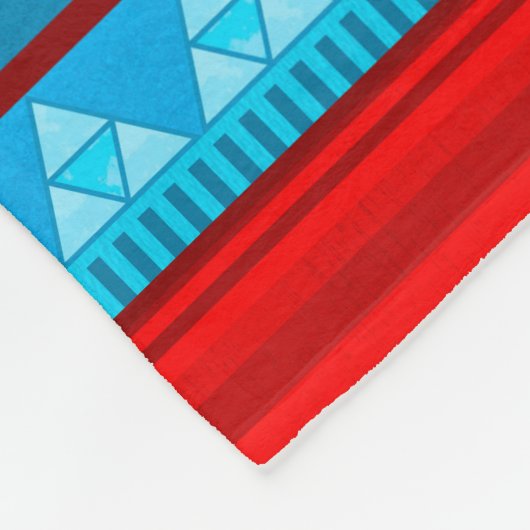 Zuidwest River Canyon rood en turquoise Fleece Deken (Hoek)