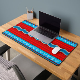 Zuidwest Rivier Canyon Geometrisch Rood Turkoois Bureaumat