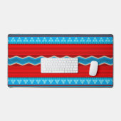 Zuidwest Rivier Canyon Geometrisch Rood Turkoois Bureaumat (Keyboard & Muis)