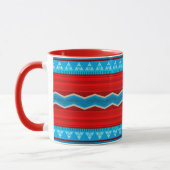 Zuidwest Rivier Canyon Geometrisch Rood Turkoois Mok (Links)