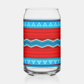 Zuidwest Rivier Canyon Geometrisch Rood Turquoise Blikvorm Glas (Rechts)