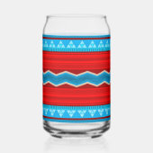 Zuidwest Rivier Canyon Geometrisch Rood Turquoise Blikvorm Glas (Links)