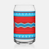 Zuidwest Rivier Canyon Rood Turquoise Monogram Blikvorm Glas (Links)