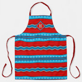 Zuidwest Rivier Canyon Rood Turquoise Monogram Lan Schort (Voorkant)