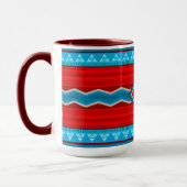 Zuidwest Rivier Canyon Rood Turquoise Monogram Mok (Links)