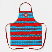 Zuidwest Rivier Canyon Rood Turquoise Monogram Schort (Voorkant)
