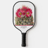 Zuidwest Rustic Wood Red Flower Cactus Cacti Wire Pickleball Paddle (Achterkant)
