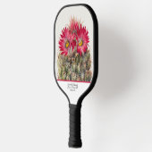 Zuidwest Rustic Wood Red Flower Cactus Cacti Wire Pickleball Paddle (Links)