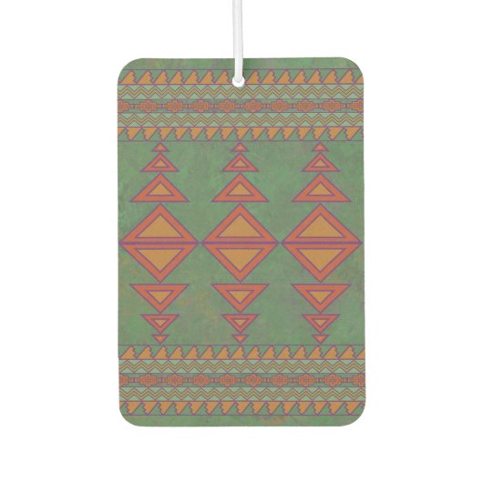 Zuidwest Sagebrush groen Sinaasappel geometrisch o Luchtverfrisser (Voorkant)