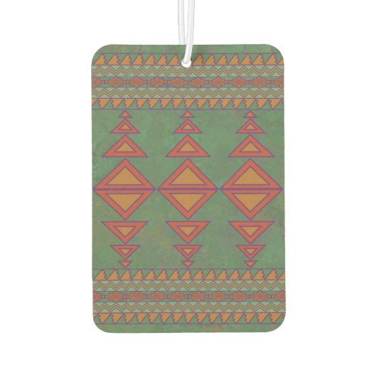 Zuidwest Sagebrush groen Sinaasappel geometrisch o Luchtverfrisser (Achterkant)