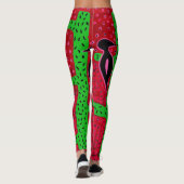 Zuidwest-Saguaro Cactus Birds Aerobic Leggings (Achterkant)