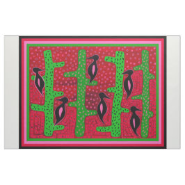 Zuidwest Saguaro Cactus Vogels Decorateur Stof
