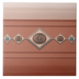 Zuidwest Sandstone Canyon en Coppery Conchos Tegeltje