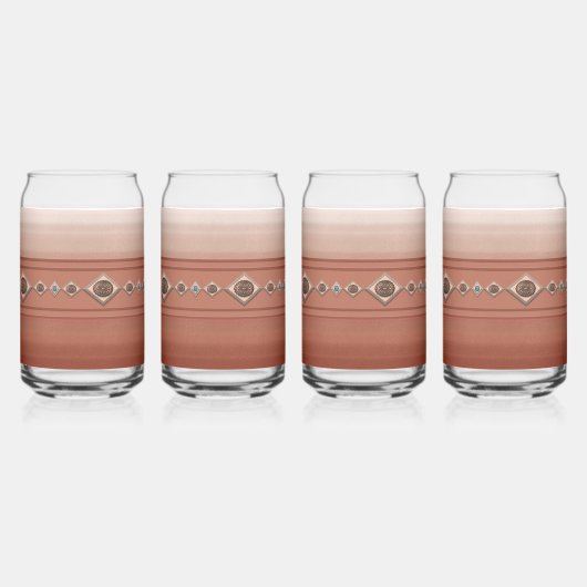 Zuidwest Sandstone Canyon met Coppery Conchos Blikvorm Glas (Links)