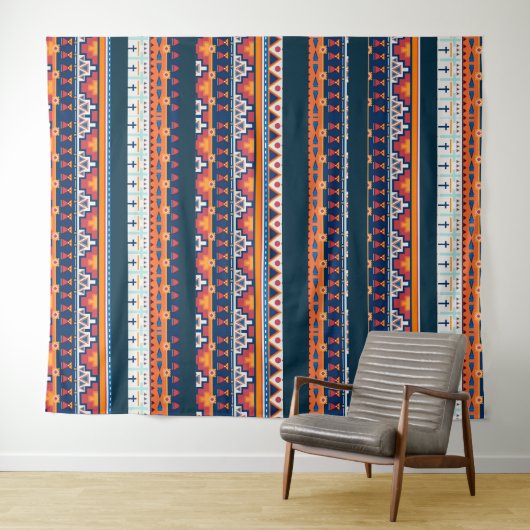 Zuidwest Santa Fe Desert Style Boho Native Wandkleed (In Situ (horizontaal))