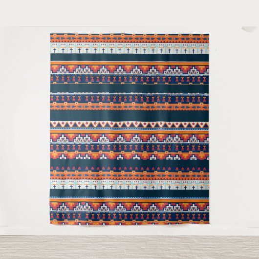 Zuidwest Santa Fe Desert Style Boho Native Wandkleed (Voorkant)