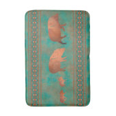 Zuidwest Schattigee Javelina familie koper Blauwgr Badmat (Voorkant Verticaal)