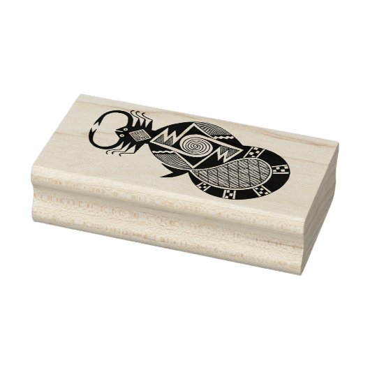 Zuidwest Schorpioen Ontwerp Rubber Stempel (Stempel)