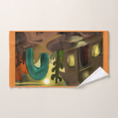 Zuidwest-Spaanse missie Abstracte kunst Bad Handdoek (Handdoek)