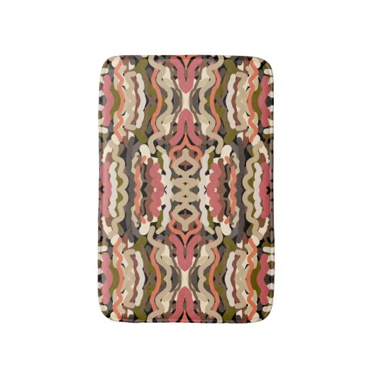 Zuidwest Squigggly Wiggly Earth Toon Abstract Badmat (Voorkant Verticaal)