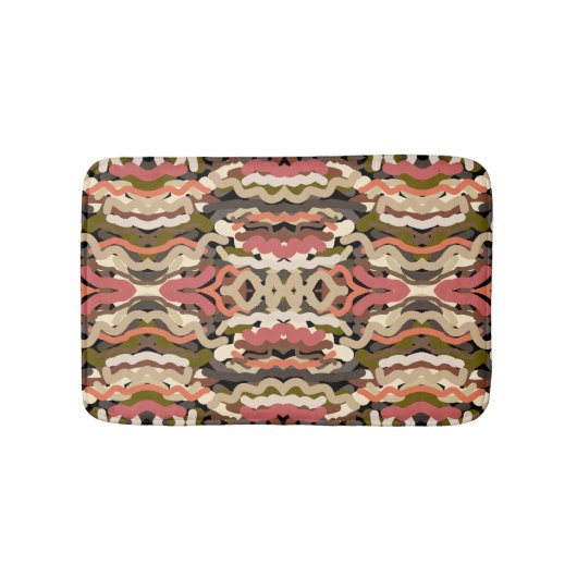 Zuidwest Squigggly Wiggly Earth Toon Abstract Badmat (Voorkant)