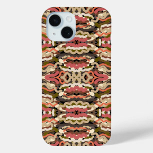 Zuidwest Squigggly Wiggly Earth Toon Abstract iPhone 15 Case