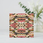 Zuidwest Squigggly Wiggly Earth Toon Abstract Kaart (Staand voorkant)