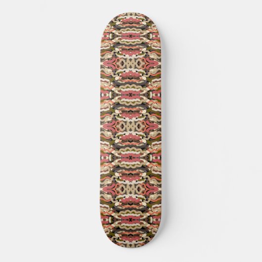 Zuidwest Squigggly Wiggly Earth Toon Abstract Persoonlijk Skateboard (Voorkant)
