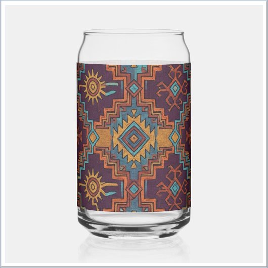 Zuidwest Stamgoud Turquoise Donkerpaars Blikvorm Glas