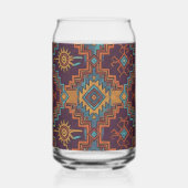 Zuidwest Stamgoud Turquoise Donkerpaars Blikvorm Glas (Voorkant)
