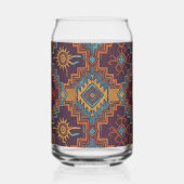 Zuidwest Stamgoud Turquoise Donkerpaars Blikvorm Glas (Achterkant)