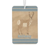 Zuidwest Standing Pronghorn Antelope Gepersonalise Luchtverfrisser (Achterkant)