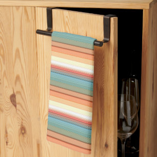 Zuidwest strepen gedempte kleur theedoek