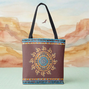 Zuidwest Sun Mandala Tote Tas