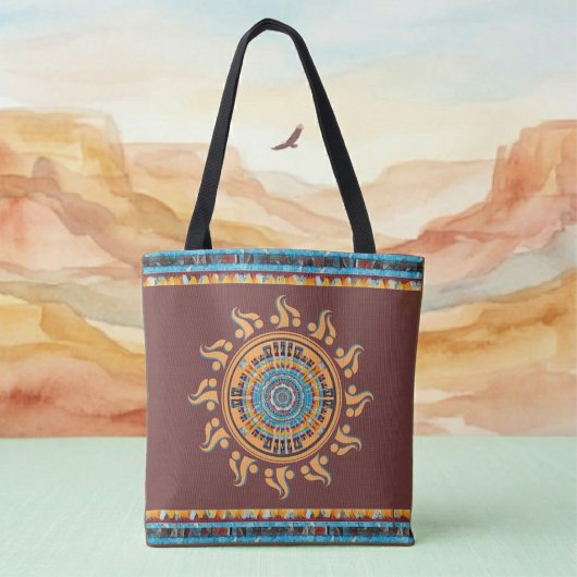 Zuidwest Sun Mandala Tote Tas