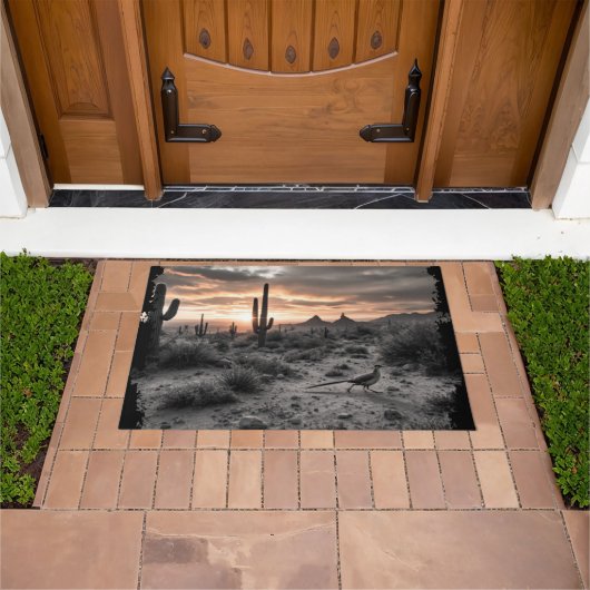 Zuidwest Sunrise Arizona Roadrunner Doormat Deurmat (Buiten)