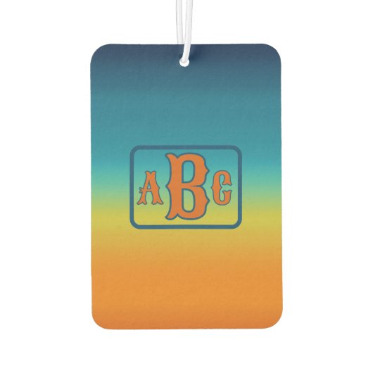 Zuidwest Sunset gepersonaliseerd Luchtverfrisser (Achterkant)