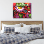 Zuidwest Talavera-Stijl Ezel Persoonlijk Canvas Afdruk (Insitu (Slaapkamer))