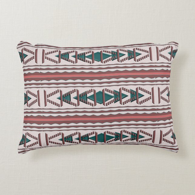 Zuidwest tapes katoenaccessoire Pillow 12 x 16 inc Accent Kussen (Voorkant)