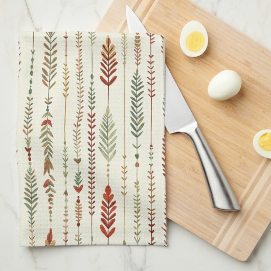 Zuidwest Terra Cotta Boho Theedoek (Quarter Fold)