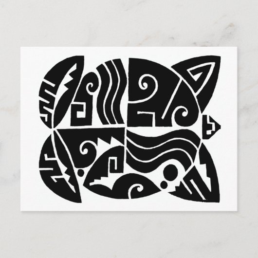 Zuidwest Tortuga Briefkaart (Voorkant)