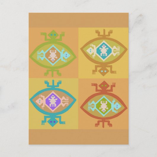 Zuidwest Tortuga Familie Briefkaart (Voorkant)