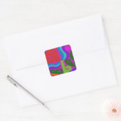 Zuidwest Tortuga Vierkante Sticker (Envelop)