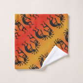 Zuidwest Tribal Pattern Kokopelli Design Bad Handdoek (Wasdoekje)