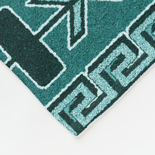 Zuidwest Turqouise Patroon Fleece Deken (Hoek)
