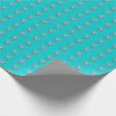 Zuidwest Turquoise Cadeaupapier (Hoek)
