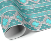 Zuidwest Turquoise Cadeaupapier (Rol Hoek)