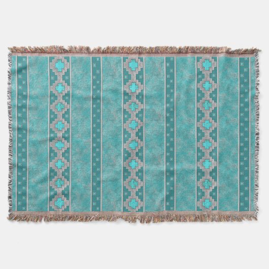 Zuidwest Turquoise Deken (Voorkant)