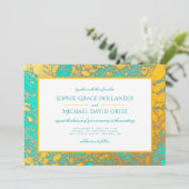 Zuidwest Turquoise en Gouden Mineralen Kaart (Staand voorkant)